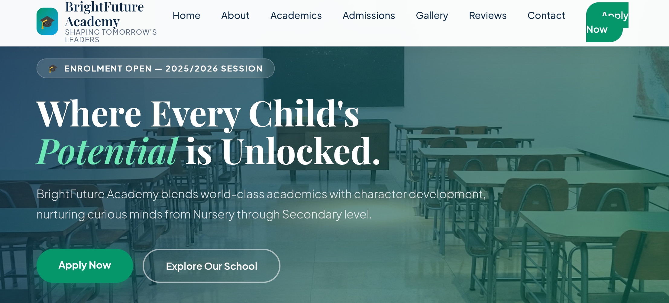 Website design sample